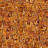 MINKY Yippie Ki Yay! Bandana Paisley Paprika Orange Printed Persian Fabric - 31496 - QT Fabrics 100% Polyester