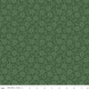 Image of Orchard House Tonal Flowers Green quilting cotton fabric by Heather Peterson for Riley Blake Designs. Features flowers on a green background. Cute Little Fabric Shop.