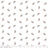 Image of Claus & Co. Candy Cane Toss White quilting cotton fabric by Melissa Mortenson for Riley Blake Designs. Features candy canes on a white background. Cute Little Fabric Shop.