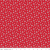 Image of Seasonal Basics Snowflakes Red quilting cotton fabric by Christopher Thompson for Riley Blake Designs. Features snowflakes on a red background. Cute Little Fabric Shop.