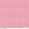 Image of Seasonal Basics Heart Outlines Pink quilting cotton fabric by Christopher Thompson for Riley Blake Designs. Features hearts on a pink background. Cute Little Fabric Shop.