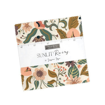 Sunlit Ruins Charm Pack Floral Fabric - 38160PP - 42-Piece Precut - Moda Fabrics Quilting Cotton Fabric