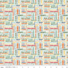 Image of Happy Haven Text White quilting cotton fabric by Shawn Wallace for Riley Blake Designs. Features text on a white background. Cute Little Fabric Shop.