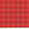 Image of Happy Haven Plaid Red quilting cotton fabric by Shawn Wallace for Riley Blake Designs. Features plaid on a red background. Cute Little Fabric Shop.