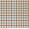 Image of Designer Flannel Cretaceous Plaid Gray flannel cotton fabric by Amanda Niederhauser for Riley Blake Designs. Features plaid on a gray background. Cute Little Fabric Shop.