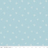 Image of Designer Flannel Sweet Cotton Tales Bows Blue quilting cotton fabric by Little Forest Atelier for RIley Blake Designs. Features bows on a blue background. Cute Little Fabric Shop.