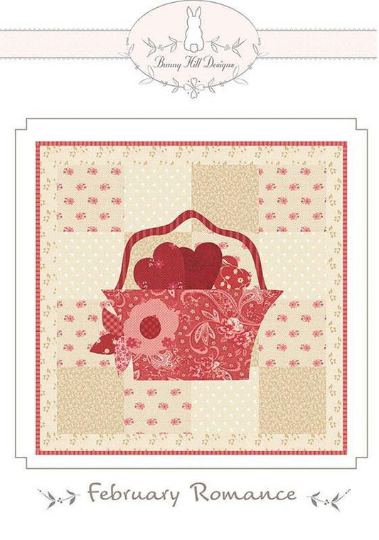 February Romance Quilt PATTERN Valentine's Day Pattern - BHD-2218 - Moda Fabrics INSTRUCTIONS Only