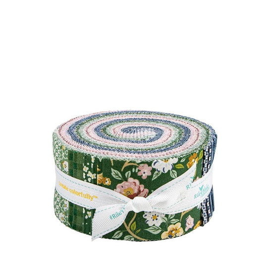Rosewood 2.5" Rolie Polie Floral Fabric - RP-17490-40 - 40-piece Precut - Riley Blake Quilting Cotton Fabric