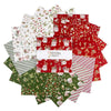 SALE Holiday Spirit 10" Stacker Christmas Fabric - 10-17460-42 - 42-Piece Precut - Riley Blake Quilting Cotton Fabric