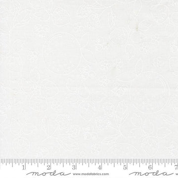 Image of Fruit Salad Sketch Off White White quilting cotton fabric by Corey Yoder for Moda Fabrics. Features fruit on a white background. Cute Little Fabric Shop.