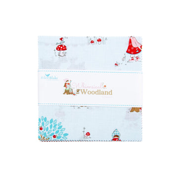 Whimsical Woodland 5" Stacker Floral Fabric - 5-17640-42 - 42-Piece Precut - Riley Blake Quilting Cotton Fabric