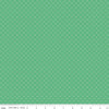 Image of Whimsical Woodland Circle Dots Green quilting cotton fabric by Tasha Noel for Riley Blake Designs. Features dots on a green background. Cute Little Fabric Shop.