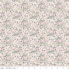 Image of Sketchbook Blossoms Cream quilting cotton fabric by Lisa Audit for RIley Blake Designs. Features flowers on a cream background. Cute Little Fabric Shop.