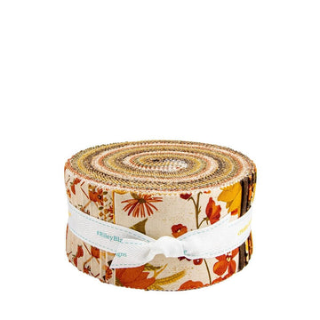 SALE Bountiful 2.5" Rolie Polie Fall Fabric - RP-17860-40 - 40-piece Precut - Riley Blake Quilting Cotton Fabric
