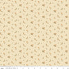 Image of Bountiful Flower Toss Ivory quilting cotton fabric by Sandy Gervais for Riley Blake Designs. Features flowers on a cream background. Cute Little Fabric Shop.