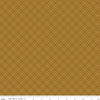 Image of Bountiful Plaid Butterscotch quilting cotton fabric by Sandy Gervais for Riley Blake Designs. Features plaid on a brown background. Cute Little Fabric Shop.