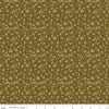 Image of Bountiful Leaves Green quilting cotton fabric by Sandy Gervais for Riley Blake Designs. Features leaves on a green background. Cute Little Fabric Shop.