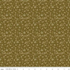 Image of Bountiful Leaves Green quilting cotton fabric by Sandy Gervais for Riley Blake Designs. Features leaves on a green background. Cute Little Fabric Shop.