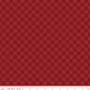 Image of Christmas Time Plaid Red quilting cotton fabric by Dani Mogstad for Riley Blake Designs. Features plaid on a red background. Cute Little Fabric Shop.