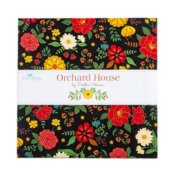 Orchard House 10" Stacker Floral Fabric - 10-17720-42 - 42-Piece Precut - Riley Blake Quilting Cotton Fabric