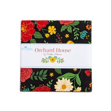 Orchard House 5" Stacker Floral Fabric - 5-17720-42 - 42-Piece Precut - Riley Blake Quilting Cotton Fabric