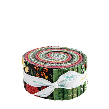 Orchard House Rolie Polie Floral Fabric - RP-17720-40 - 40-Piece Precut - Riley Blake Quilting Cotton Fabric