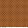 Image of Orchard House Geometric Brown quilting cotton fabric by Heather Peterson for Riley Blake Designs. Features a geometric pattern on a brown background. Cute Little Fabric Shop.