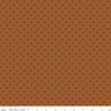 Image of Orchard House Geometric Brown quilting cotton fabric by Heather Peterson for Riley Blake Designs. Features a geometric pattern on a brown background. Cute Little Fabric Shop.