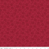 Image of Orchard House Tonal Flowers Red quilting cotton fabric by Heather Peterson for Riley Blake Designs. Features flowers on a red background. Cute Little Fabric Shop.