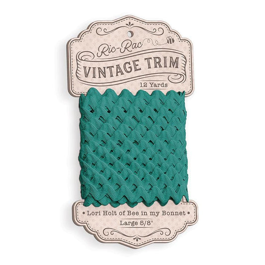 SALE Lori Holt Cozy Vintage Trim Large on Cardboard Spool - STVT-42333 - Riley Blake Designs - 12 Yards of 5/8" Polyester Trim