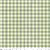 Bee Ginghams Tina C12553 Lettuce - Riley Blake Designs - 3/16" PRINTED Gingham Plaid Check - Lori Holt - Quilting Cotton Fabric