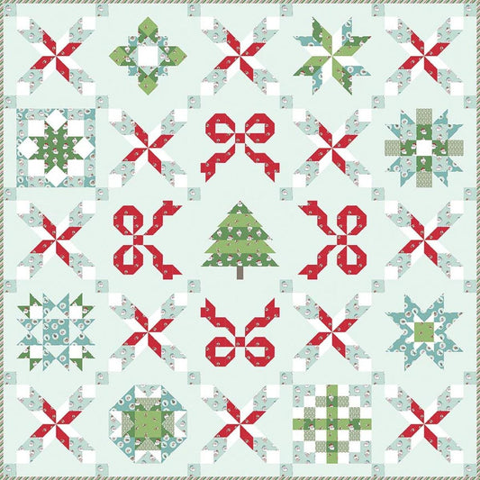 SALE Seasonal Sparklers Quilt PATTERN Christmas Pattern - Riley Blake INSTRUCTIONS Only