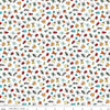 Image of Happy Haven Bug Life White quilting cotton fabric by Shawn Wallace for Riley Blake Designs. Features bugs on a white background. Cute Little Fabric Shop.