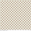 Image of Christmas Greetings Twinkle Cream quilting cotton fabric by Sandy Gervais for Riley Blake Designs. Features a geometric pattern on a cream background. Cute Little Fabric Shop.