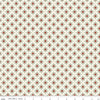 Image of Christmas Greetings Twinkle Cream quilting cotton fabric by Sandy Gervais for Riley Blake Designs. Features a geometric pattern on a cream background. Cute Little Fabric Shop.
