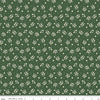 Image of Rosewood Posy Forest quilting cotton fabric by Jessica Chertkow for Riley Blake Designs. Features flowers on a green background. Cute Little Fabric Shop.