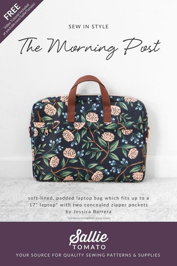 The Morning Post Bag PATTERN Laptop Bag Pattern - Riley Blake INSTRUCTIONS Only
