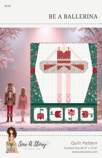 Be a Ballerina Quilt PATTERN Christmas Pattern - Riley Blake INSTRUCTIONS Only