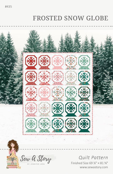 Frosted Snow Globe Quilt PATTERN Christmas Pattern - Riley Blake INSTRUCTIONS Only