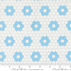 Image of A Cat Named Stitch Hexagons Cream Sky quilting cotton fabric by Camille Roskelley for Riley Blake Designs. Features hexagons on a cream background. Cute Little Fabric Shop.