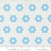 Image of A Cat Named Stitch Hexagons Cream Sky quilting cotton fabric by Camille Roskelley for Riley Blake Designs. Features hexagons on a cream background. Cute Little Fabric Shop.