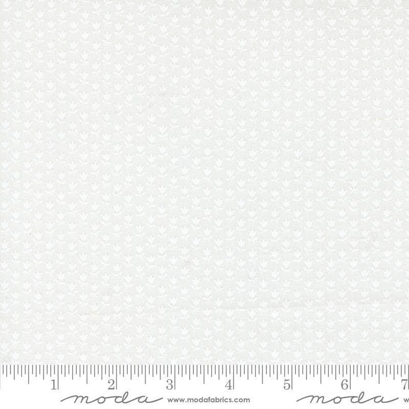 Image of A Cat Named Stitch Hexagons Cream White quilting cotton fabric by Camille Roskelley for Riley Blake Designs. Features hexagons on a white background. Cute Little Fabric Shop.