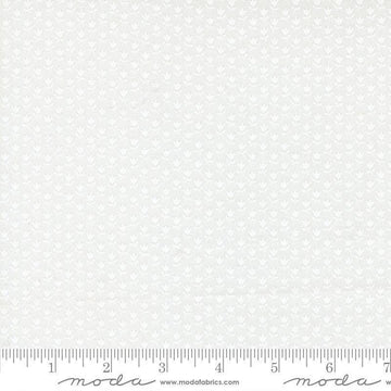 Image of A Cat Named Stitch Hexagons Cream White quilting cotton fabric by Camille Roskelley for Riley Blake Designs. Features hexagons on a white background. Cute Little Fabric Shop.