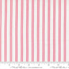 Image of A Cat Named Stitch Stripes Cream Rosie quilting cotton fabric by Camille Roskelley for Riley Blake Designs. Features stripes on a cream background. Cute Little Fabric Shop.