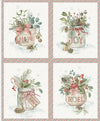 SALE Holiday Spirit Season's Greetings Pillow Panel Christmas Fabric - PD17467 - Riley Blake Quilting Cotton Fabric