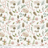 Image of Holiday Spirit Christmas Toss Cream quilting cotton fabric by Lisa Audit for Riley Blake Designs. Features christmas items on a cream background. Cute Little Fabric Shop.