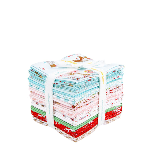 Whimsical Woodland Fat Quarter Bundle Floral Fabric - FQ-17640-24 - 24-Piece Precut - Riley Blake Quilting Cotton Fabric