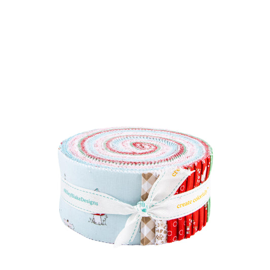 Whimsical Woodland 2.5" Rolie Polie Floral Fabric - RP-17640-40 - 40-Piece Precut - Riley Blake Quilting Cotton Fabric