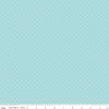 Image of Whimsical Woodland Circle Dots Aqua quilting cotton fabric by Tasha Noel for Riley Blake Designs. Features dots on a blue background. Cute Little Fabric Shop.