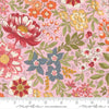Image of Fieldrush Covent Peony quilting cotton fabric by Basic Grey for Moda Fabrics. Features flowers on a pink background. Cute Little Fabric Shop.